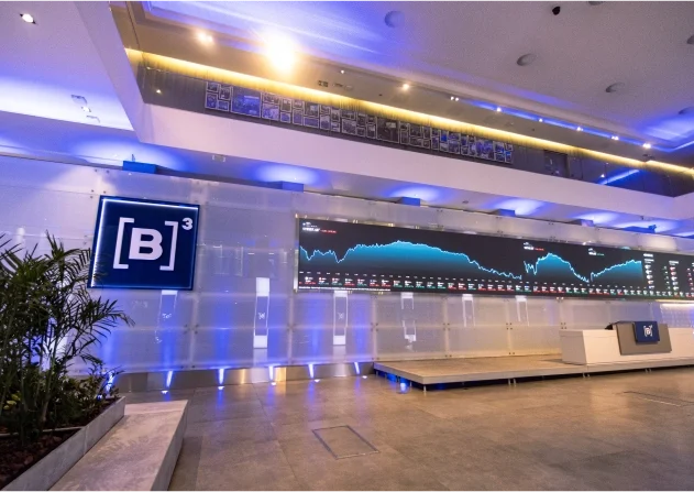 Entrada de um dos prédios da Bolsa de Valores/B3