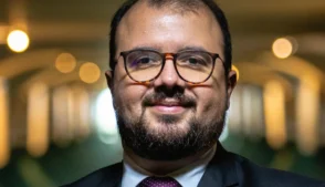 Retrato de Regis Dudena no Ministério da Fazenda