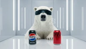 Uso da Coca-Cola no comercial da Pepsi