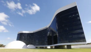 . Fachada do prédio do Tribunal Superior Eleitoral (TSE), em Brasília.