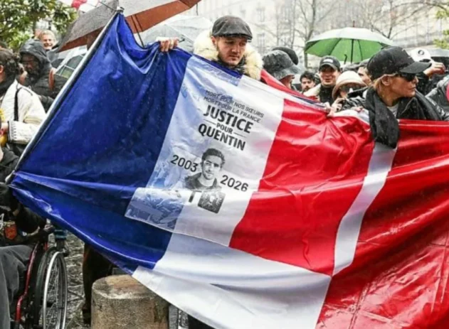 Quentin Deranque, de 23 anos, morreu no fim de semana após uma agressão na quinta-feira à margem de um protesto da extrema direita contra um evento da eurodeputada de esquerda Rima Hassan em uma universidade de Lyon, no sudeste do país.