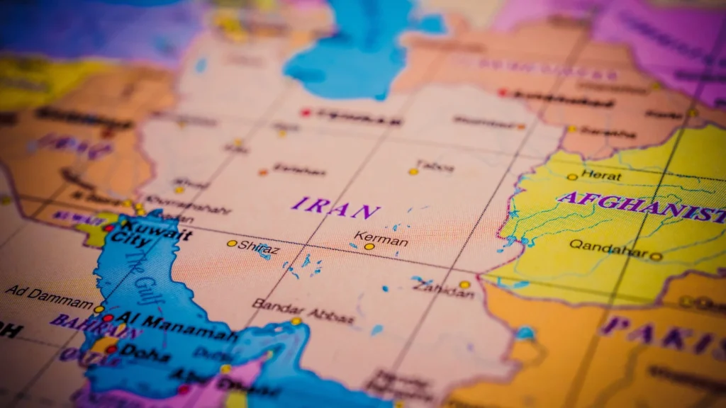 Mapa do Irã