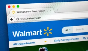 tela de e-commerce Walmart