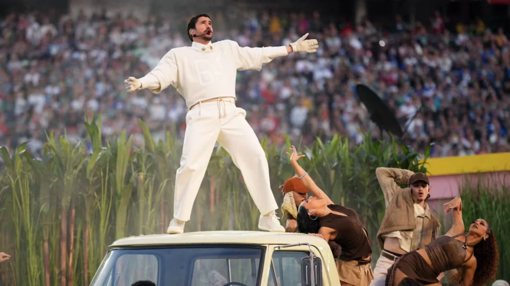 Bad Bunny em show do Super Bowl