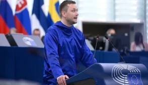 O primeiro-ministro da Groenlândia, Jens-Frederik Nielsen