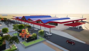 3D de como será o aerporto de Olimpia