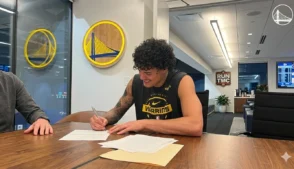 Gui Santos assina renovação de 3 anos e US$ 15 milhões com o Golden State Warriors