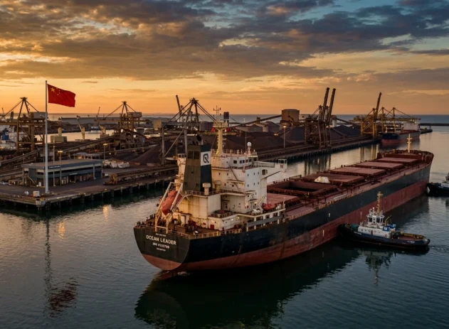 minério de ferro china dalian exportação navio de minério