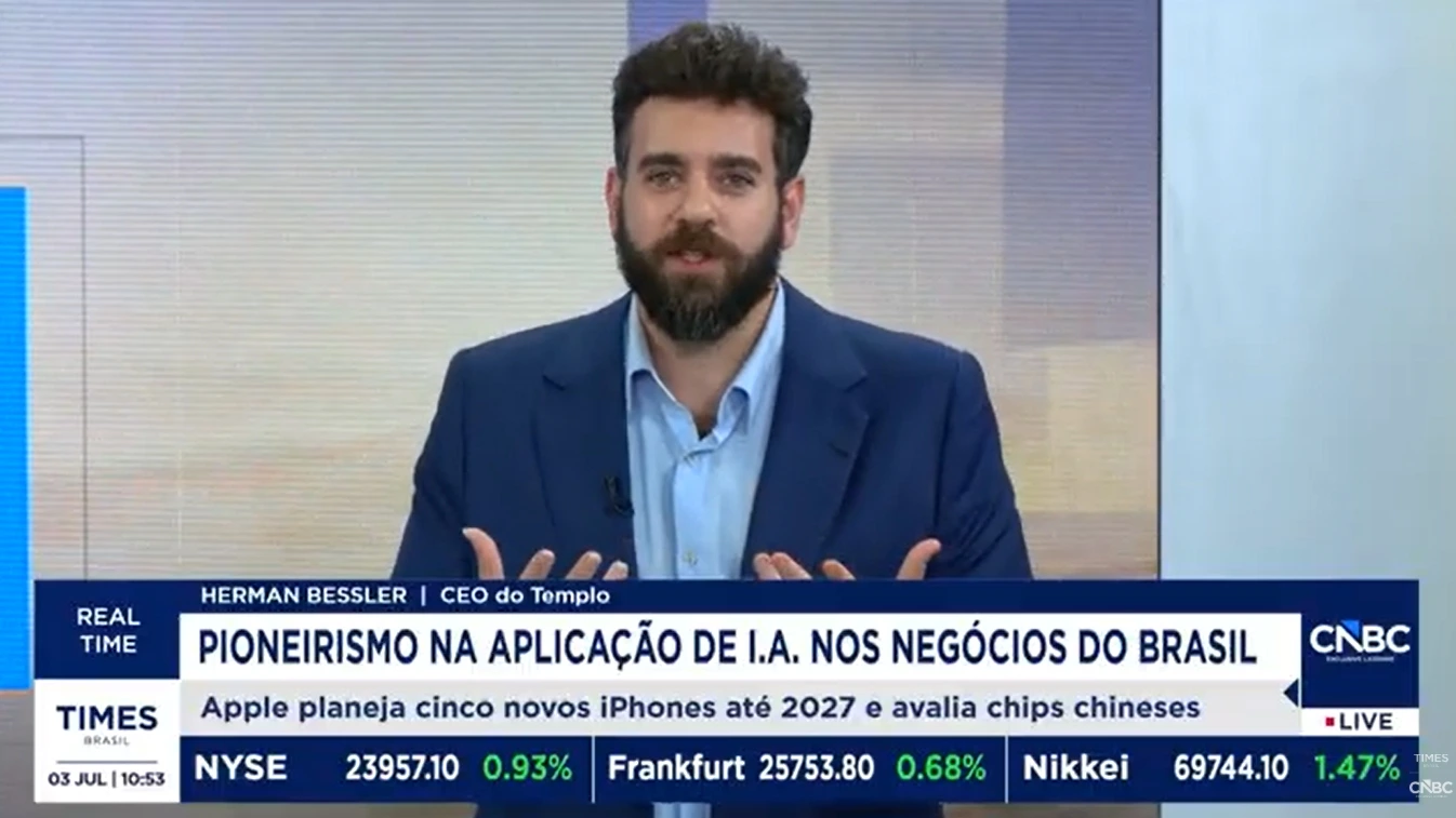 Brasil pode exportar inteligência artificial em setores estratégicos, diz CEO do Templo
