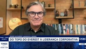Rosier Alexandre, alpinista, empresário e palestrante, durante entrevista ao Times CNBC Sports sobre planejamento, risco e tomada de decisão.