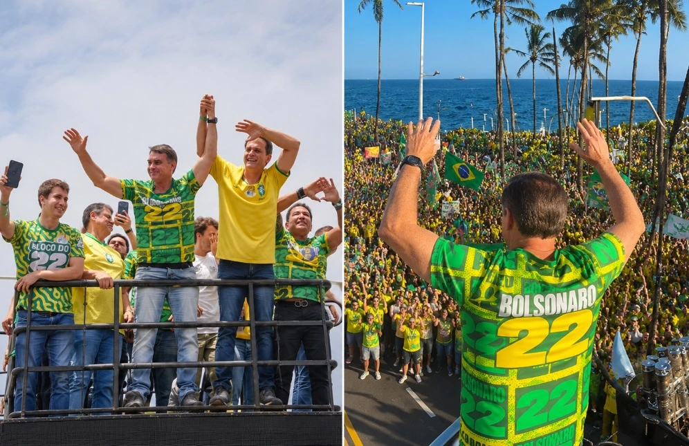 Flávio Bolsonaro mobiliza multidões na Bahia e no Espírito Santo em reta final de campanha