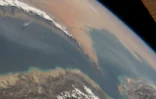 Vista do Estreito de Ormuz a partir da Estação Espacial Internacional