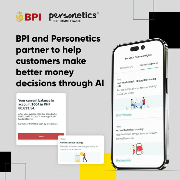BPI and Personetics partner to help customers make better money decisions through AI