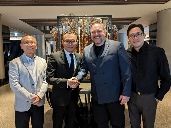 From left to right- EarthCheck's Taiwan Representative General Manager Jian Shuoxian, Regent Taipei's General Manager Simon Wu, EarthCheck’s Vice President of Business Development & Sales André Russ and EarthCheck’s Taiwan Representative Manager Liao Wenhan