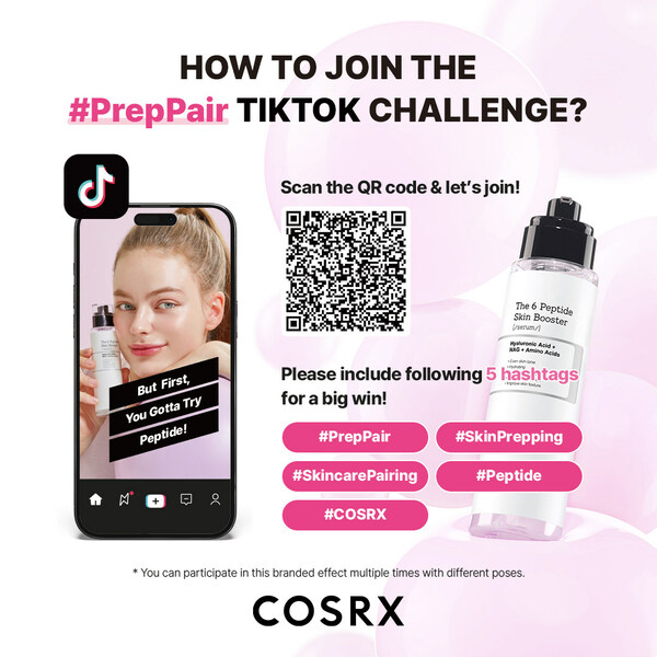 COSRX #PrePair TikTok Challenge - QR CODE