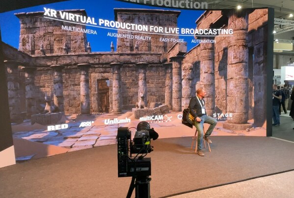 XR virtual production for live broadcasting