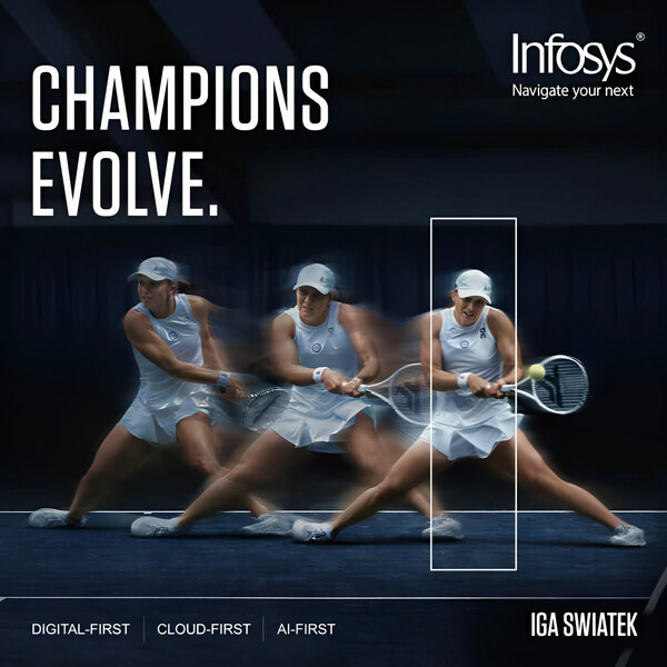 Infosys欢迎网球世界排名第一伊加·斯维阿泰克成为全球品牌大使,以推广Infosys的数字创新,激励全球女性
