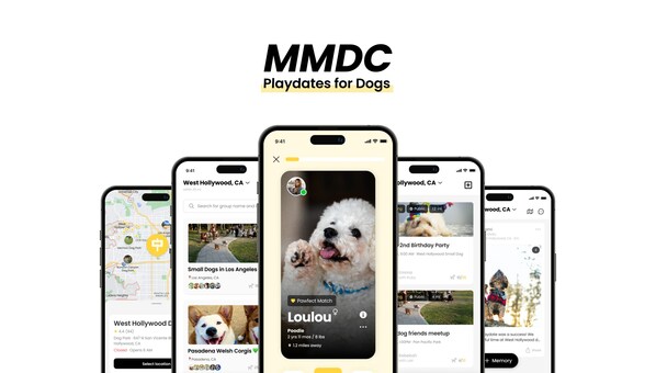 Dog owners can easily discover a nearby dog friend on MMDC, known as Dog Tinder.
