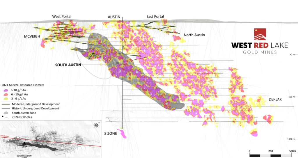 81 1 West Red Lake Gold Mines Intersects 21.33 g/t Au over 3.1m and 6.75 g/t Au over 9m at South Austin Zone – Madsen Mine