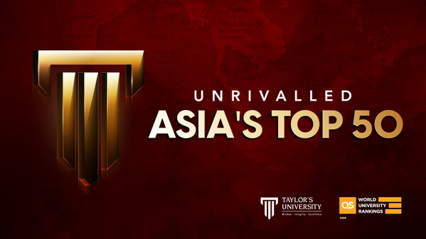 Taylor's Continues to Ascend Among Asia’s Best, ranks 41 in the latest Asia University Rankings
