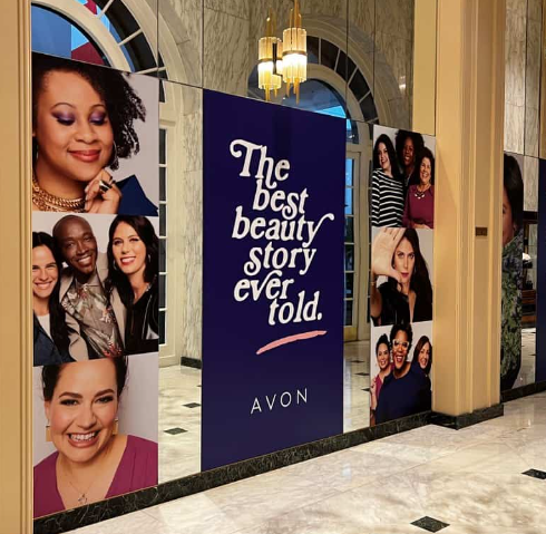 the best beauty story ever told Avon  custom banner by Platon Graphics