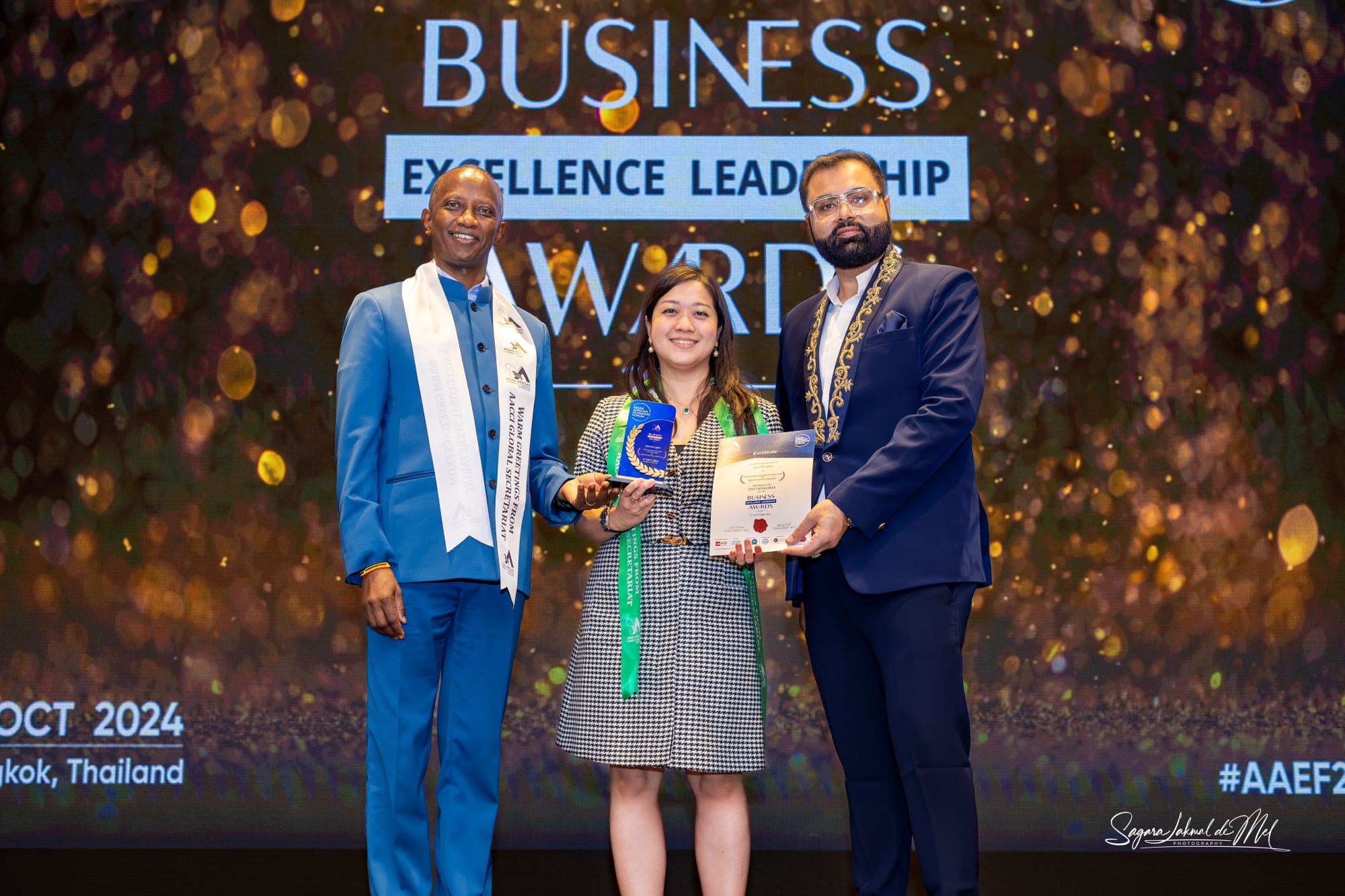 The Women Leader of the Year in Professional Services 2024 at the AsianAfrican Economic Forum The Women Leader of the Year in Professional Services 2024 at the AsianAfrican Economic Forum