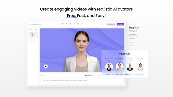 Vidnoz AI: 推出免費AI視頻平台,將用戶成本降低80%,生產力提高10倍