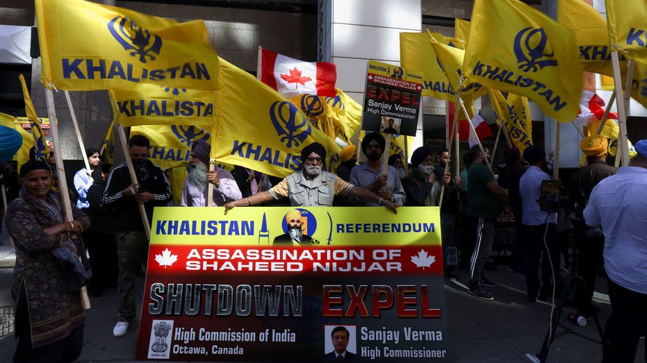 印度對加拿大活動中支持分裂口號抗議一年前謀殺錫克教領袖