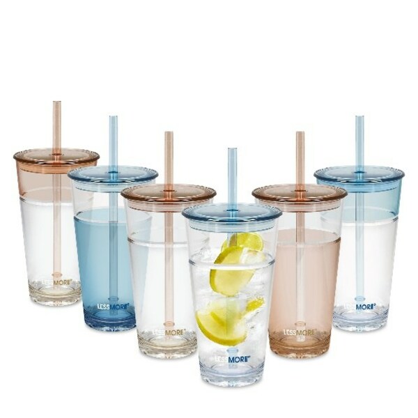 LESSMORE® drinkware using INEOS Styrolution’s Luran® ECO 358N (image courtesy of Joinease Hong Kong Limited, 2023)