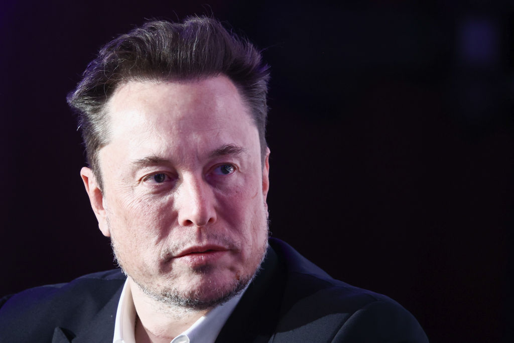 Elon Musk in Krakow, Poland on Jan. 22, 2024