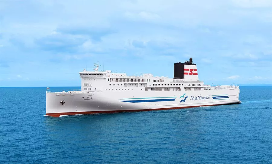 Mitsubishi Shipbuilding Delivers Large Car Ferry KEYAKI to Shin Nihonkai Ferry and Japan Railway Construction, Transport and Technology Agency