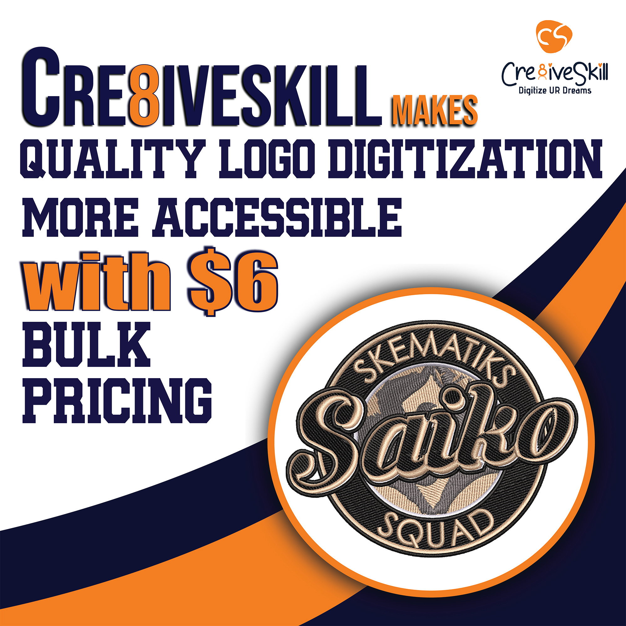 Cre8iveSkill Quality Logo Digitization Services Cre8iveSkill Quality Logo Digitization Services