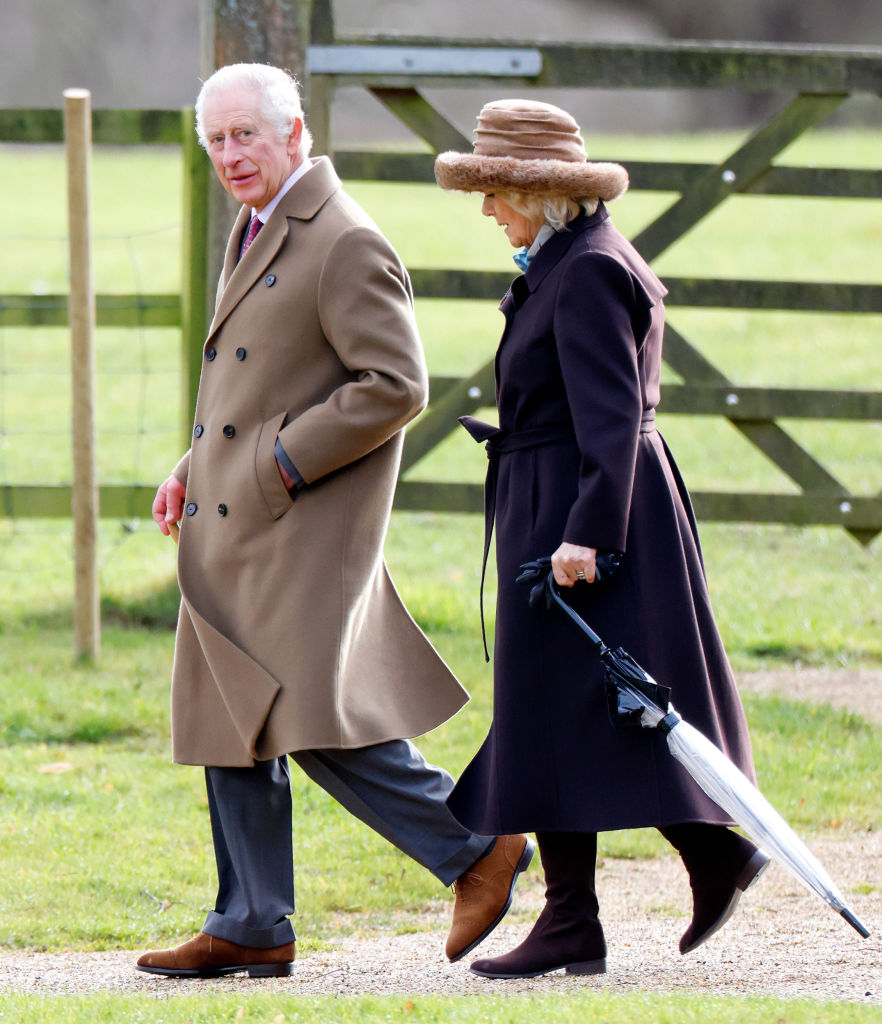 König Charles III. und Königin Camilla besuchen den Sonntags-Gottesdienst