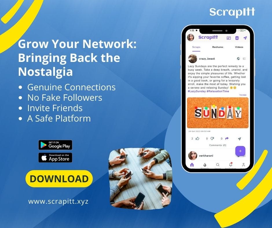 ScrapItt Grow your network bring back the nostalgia