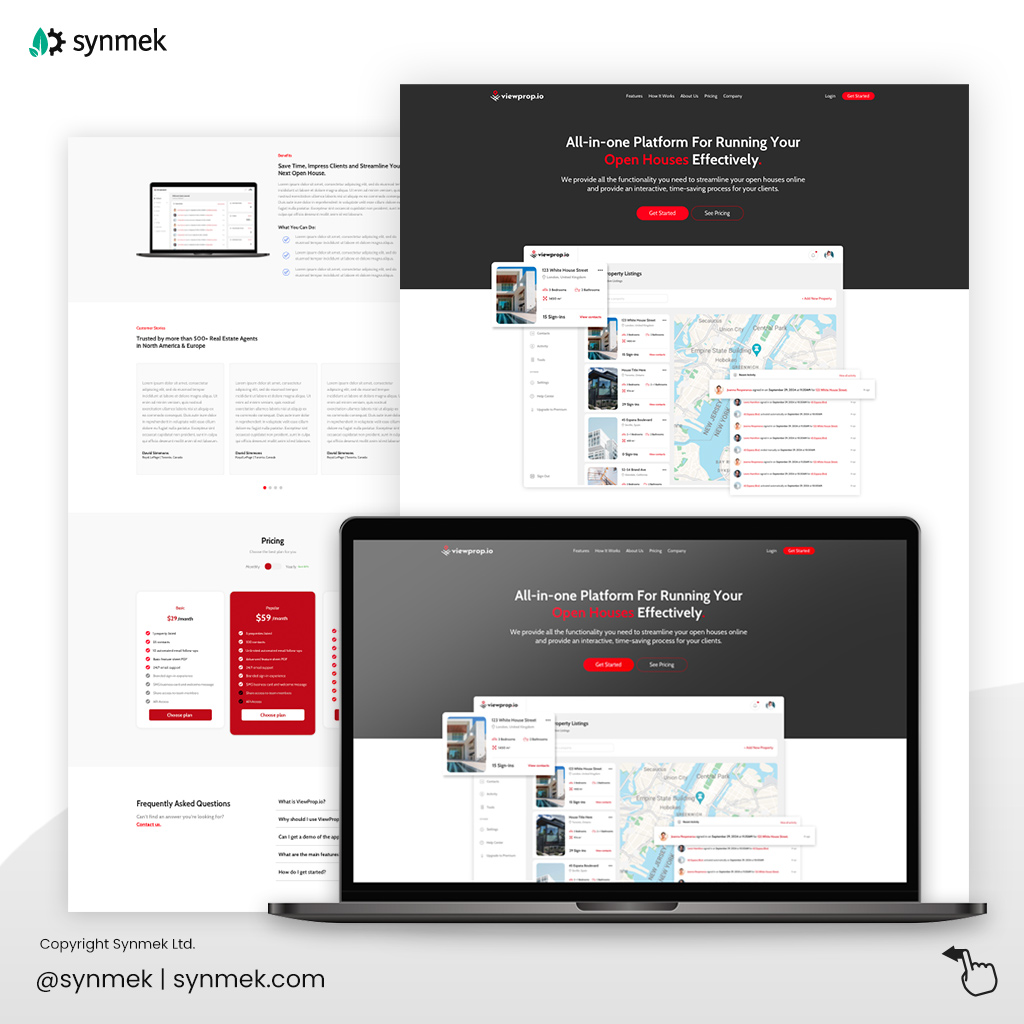 Real Estate App Homepage Design Real Estate App Homepage Design
