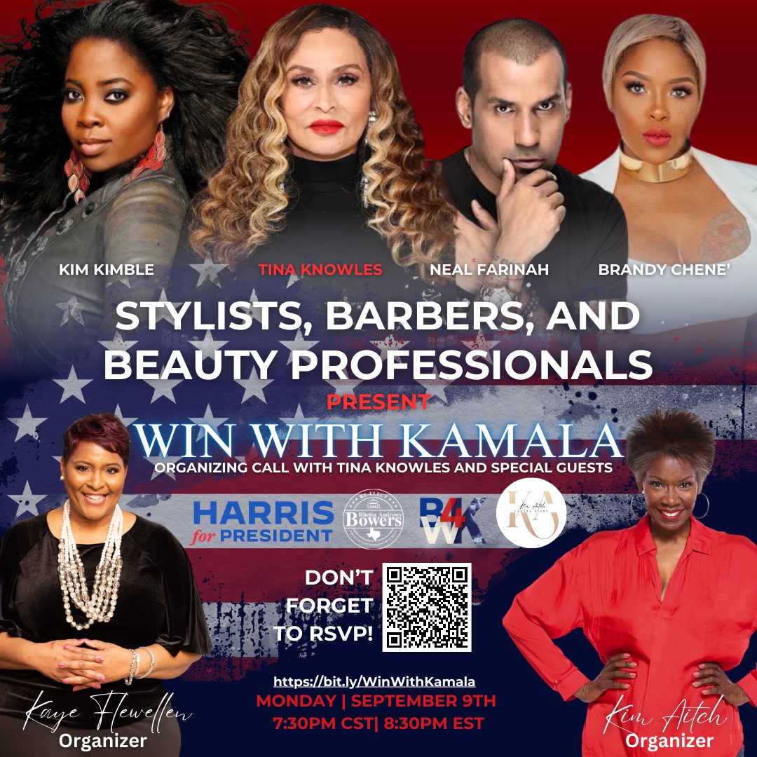 Win With Kamala Organizing Call featuring Tina Knowles Special Guests Win With Kamala Organizing Call featuring Tina Knowles Special Guests