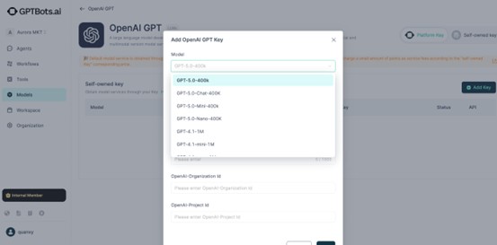 GPTBots, GPT-5 ပေါင်းစပ်မှု: ကျွမ်းကျင်မှုအဆင့် ဉာဏ်ရည်နှင့် ချောမွေ့သော Multi-Agent ပူးပေါင်းဆောင်ရွက်မှုဖြင့် လုပ်ငန်းသုံး AI မြှင့်တင်ခြင်း