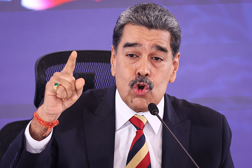 Nicolas Maduro Berucap Kepada Media di Caracas