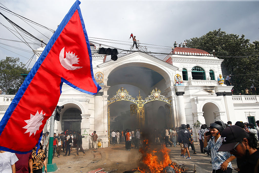 Protesters capture Singha Durbar, which housed the office of