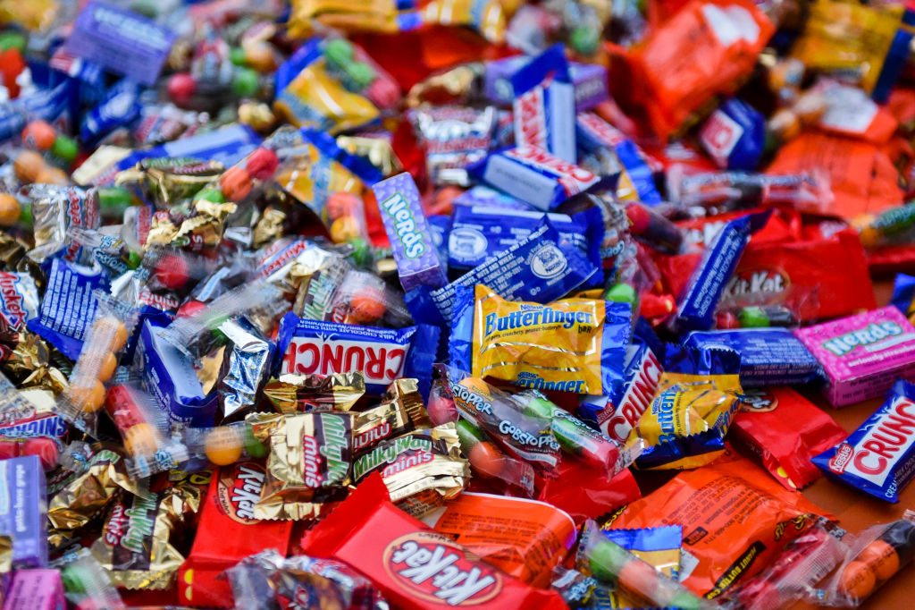 Süßigkeiten werden während einer Halloween-Party im Centre Park in Reading abgebildet. Foto von Natalie Kolb 10/31/2017