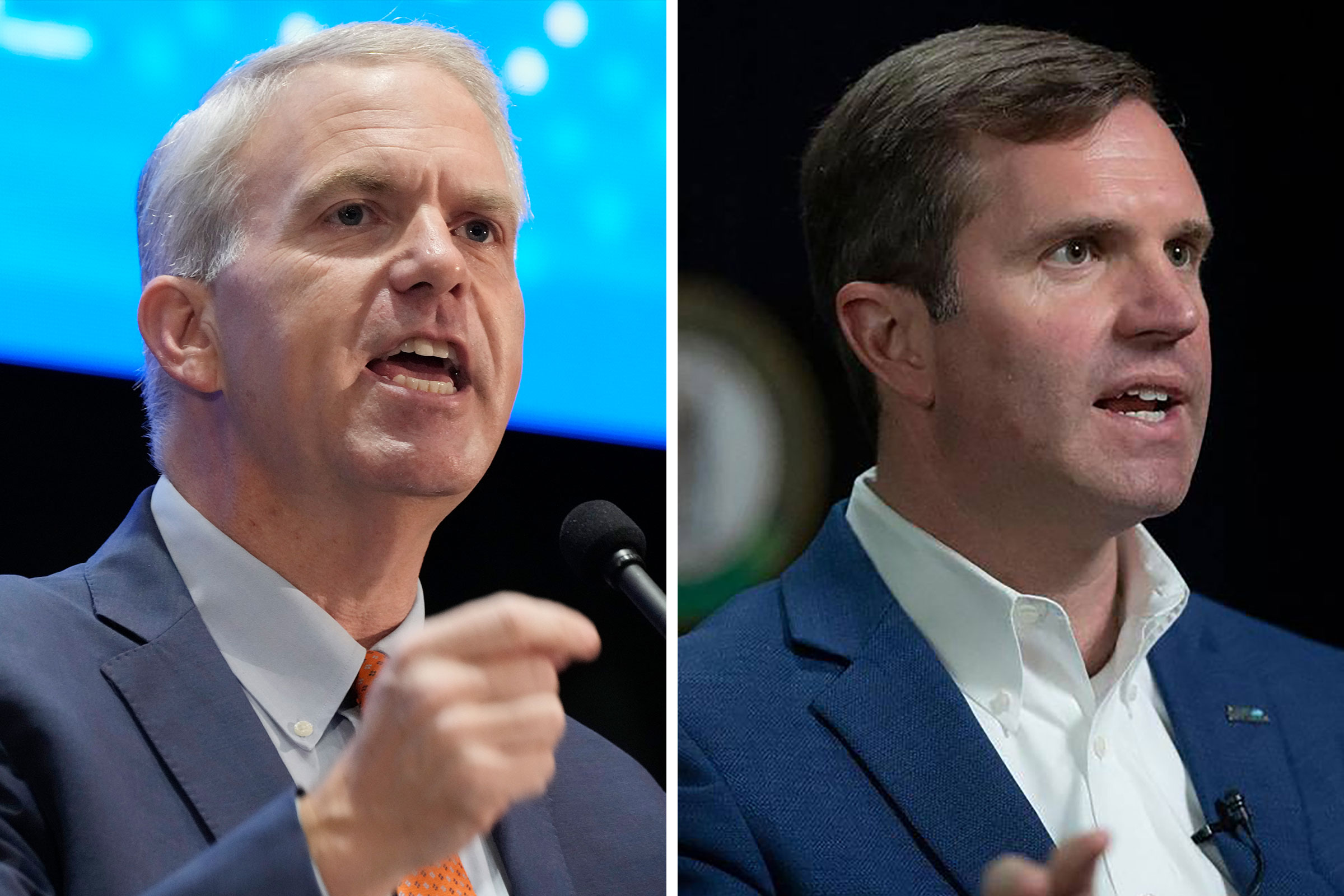 Democratic candidate for Mississippi Governor Brandon Presley; Kentucky Gov. Andy Beshear