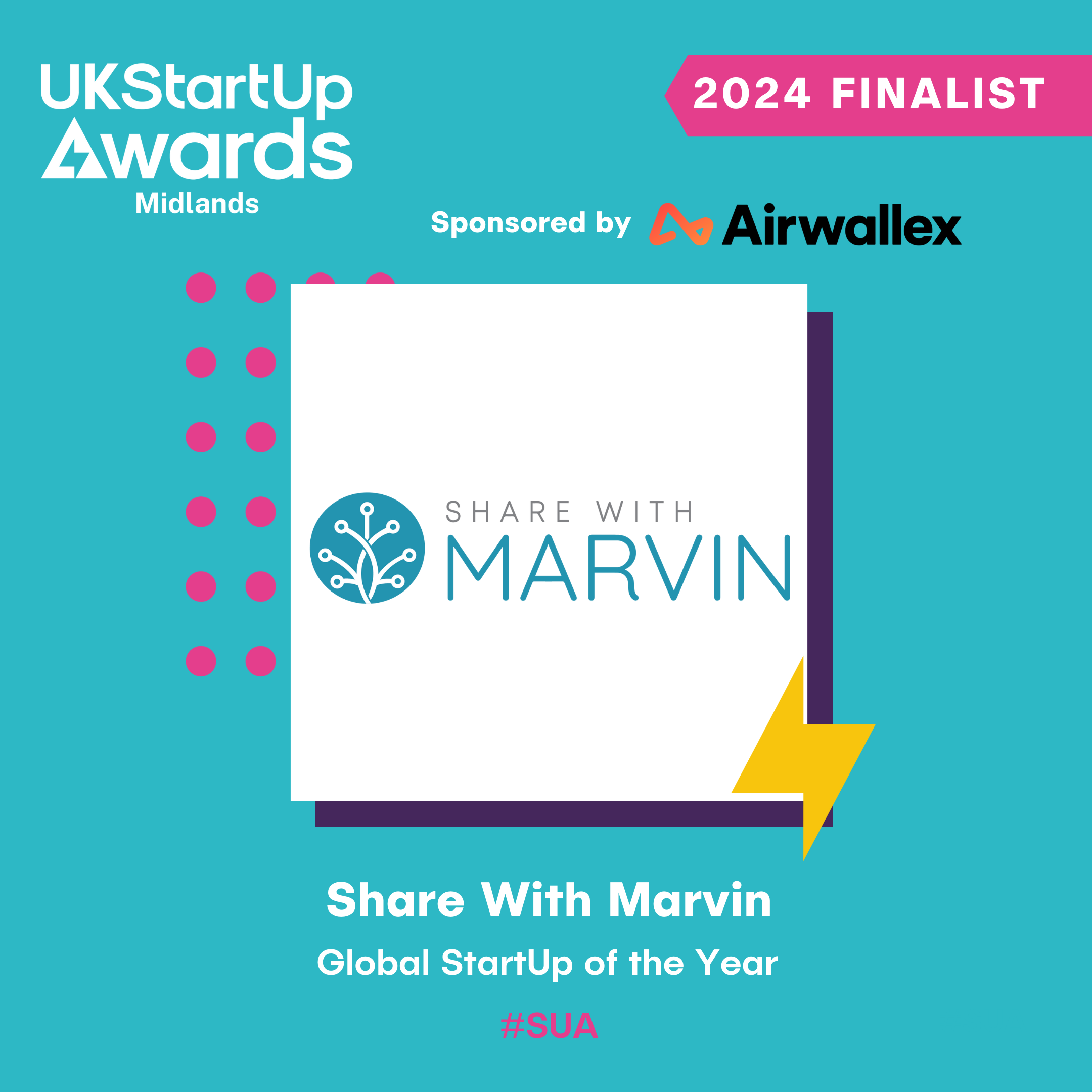 Share With Marvin Global StartUp of the Year Square
