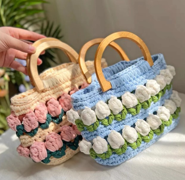 tulip crochet bag tulip crochet bag