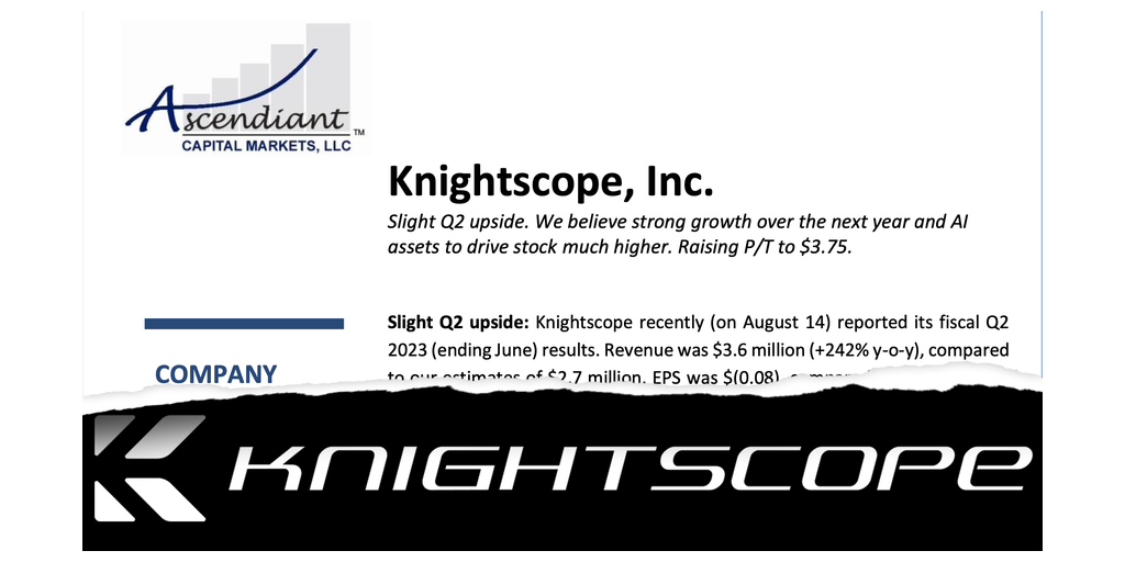 Ascendiant copy Ascendiant Capital Markets Maintains Buy Rating for Knightscope