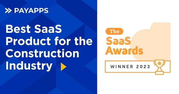 Nakakuha ng pinakamataas na pandaigdigang parangal ang Payapps habang kinikilala ng SaaS Awards ang kanilang natatanging kontribusyon sa construction industry sa pamamagitan ng paggawa ng mas madaling pamahalaan ang mga progress payment claims.