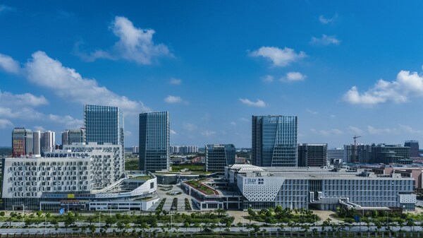 The picture shows the China-Malaysia International Science and Technology Park located in the China-Malaysia Qinzhou Industrial Park. Image provided by the China-Malaysia Qinzhou Industrial Park Management Committee