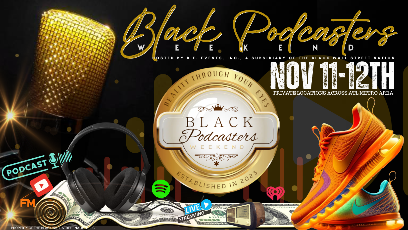 Black Podcasters Weekend Main Flyer