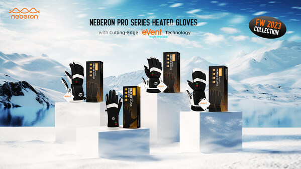 Neberon Pro Series Heated Gloves FW23 Collection with New Innovative eVent® Waterproof Fabrics