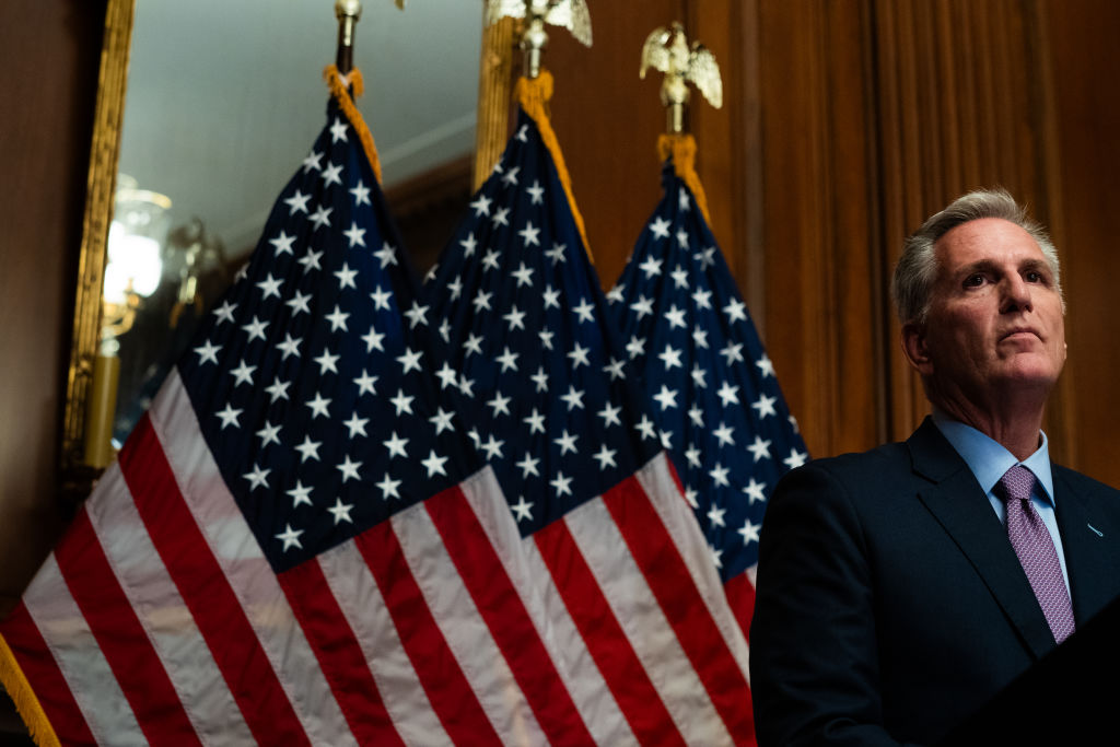 U.S. Representative Kevin McCarthy (R-CA) after being ousted as speaker