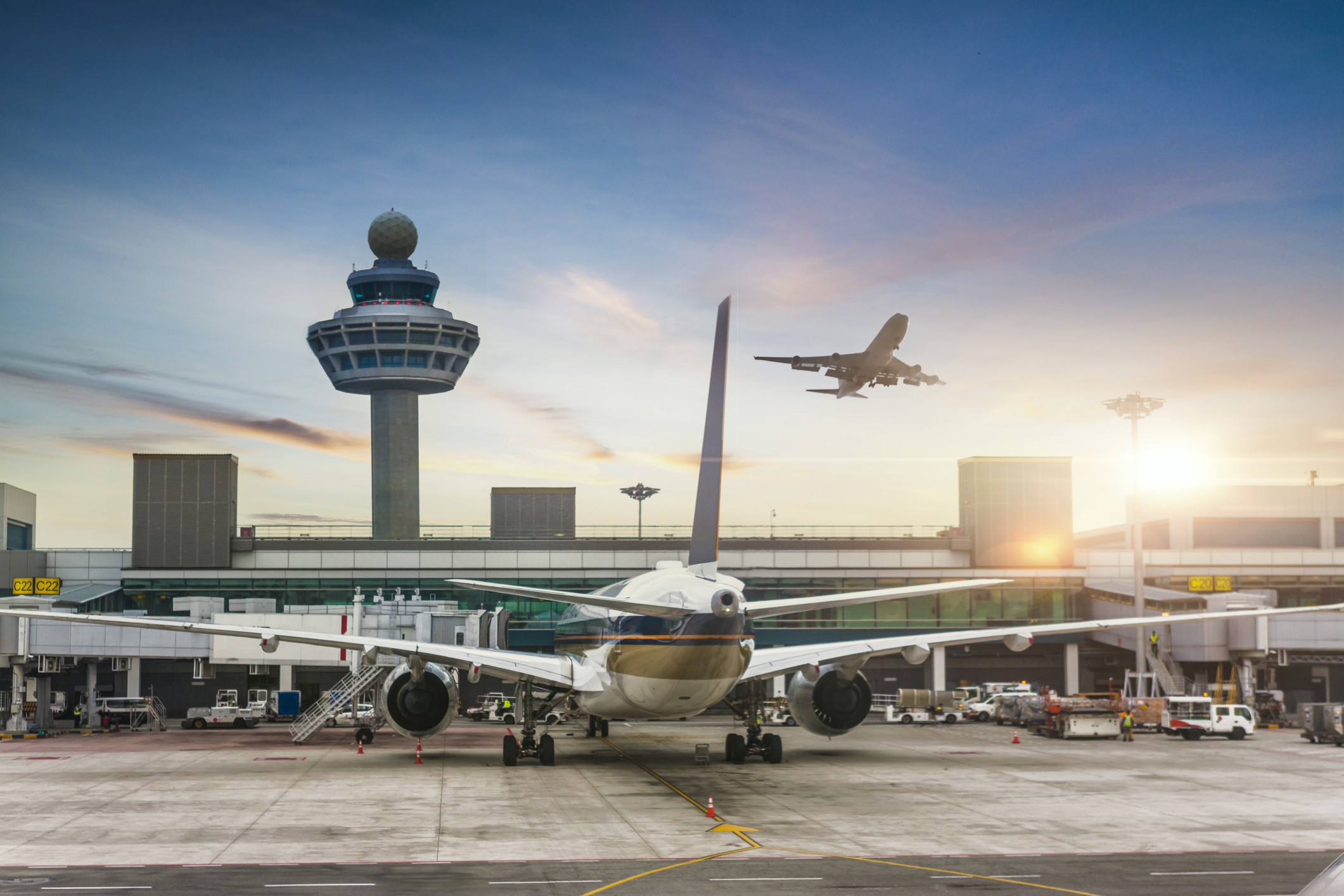 Changi International Airport in Singapore